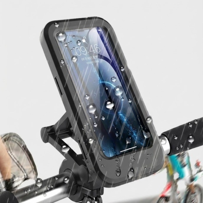 ® Yeni Ürün Motosiklet Bisiklet Su Geçirmez Manyetik Telefon Tutucu Gidon Navigasyon Kılıfı